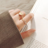 Roman Numerals Vermeil Ring