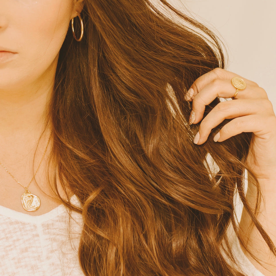 Vintage Owl Vermeil Necklace