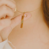 Vertical Gold Bar Necklace 2.0