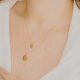 Corrine Layered Disc Necklace