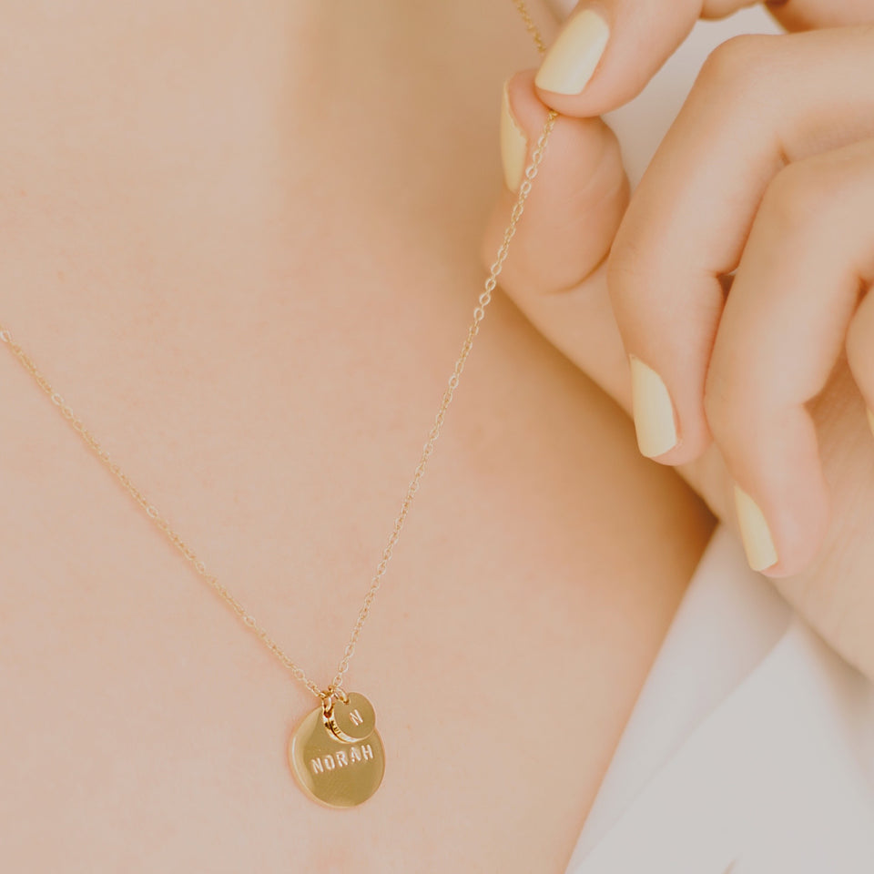 Norah Double Disc Necklace