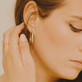 Delphine Chunky Gold Hoop Earrings