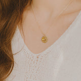 Aveline Custom Birthstone and Disc Necklace