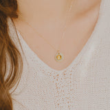 Aveline Custom Birthstone and Disc Necklace