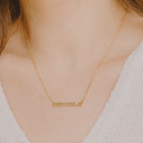 Cosette Birthstone Bar Necklace