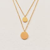 Corrine Layered Disc Necklace