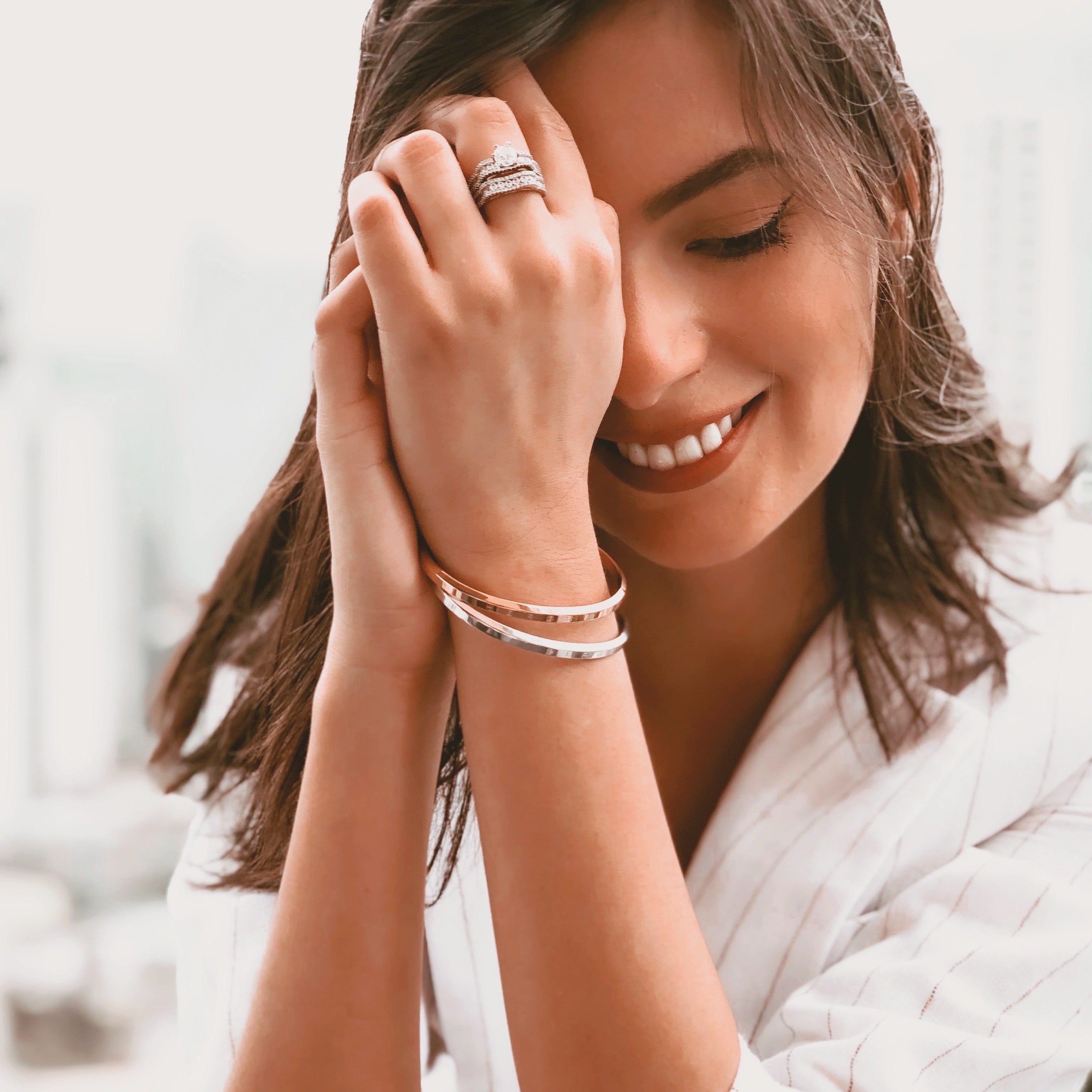 Coordinates Cuff Bracelet