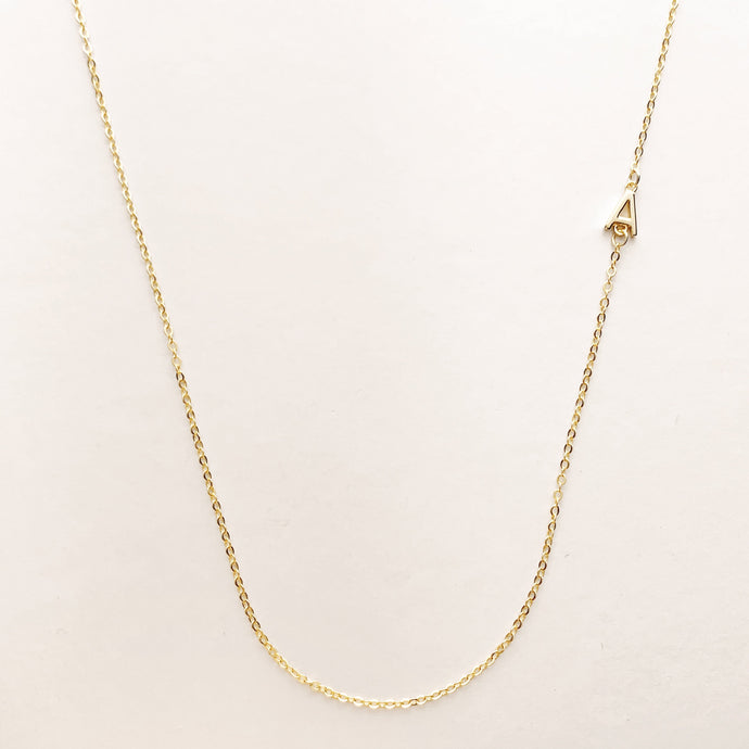 Joie Sideways Initial Necklace