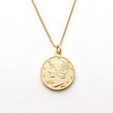Liberty Dime Vermeil Necklace