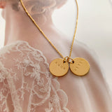 Dovetail Name Coin Necklace