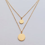 Corrine Layered Disc Necklace
