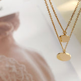 Corrine Layered Disc Necklace