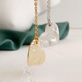 Heart Textured Vermeil Necklace
