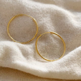Felicity Thin Vermeil Hoops