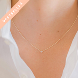 Soleil Solitaire Vermeil Necklace