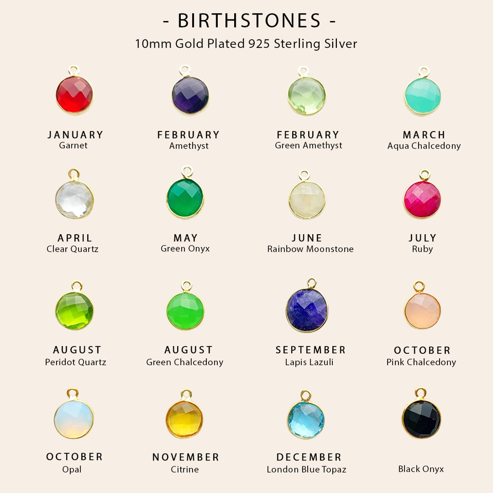 Amour Birthstone Necklace