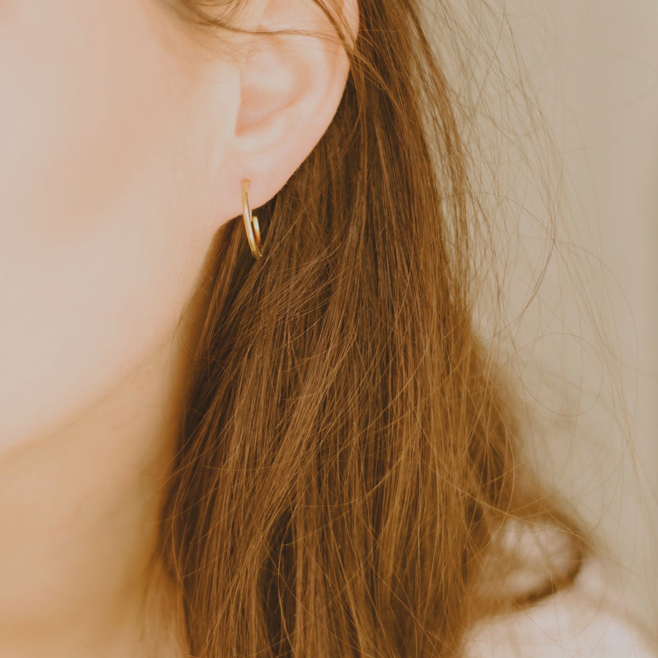 Felicity Thin Vermeil Hoops