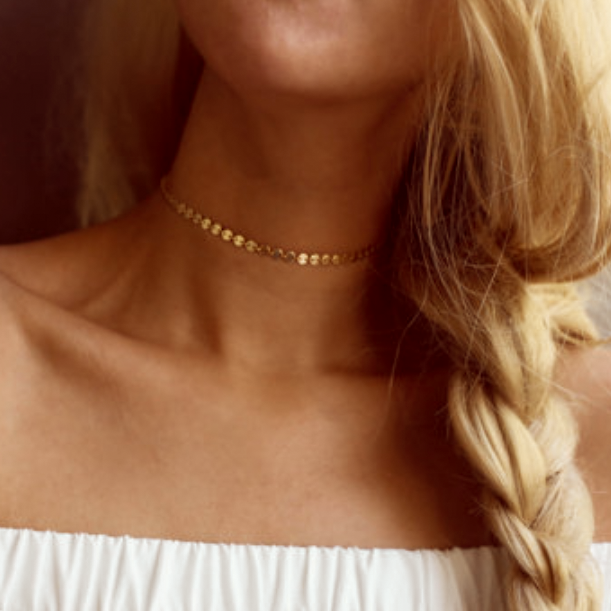 Piper Gold Coin Choker Necklace