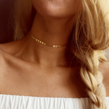 Piper Gold Coin Choker Necklace