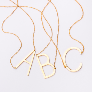 Goldtone Monogram Necklace