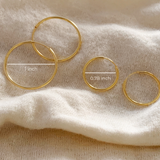 Felicity Thin Vermeil Hoops
