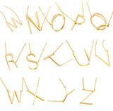 Goldtone Monogram Necklace