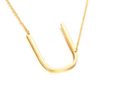 Goldtone Monogram Necklace