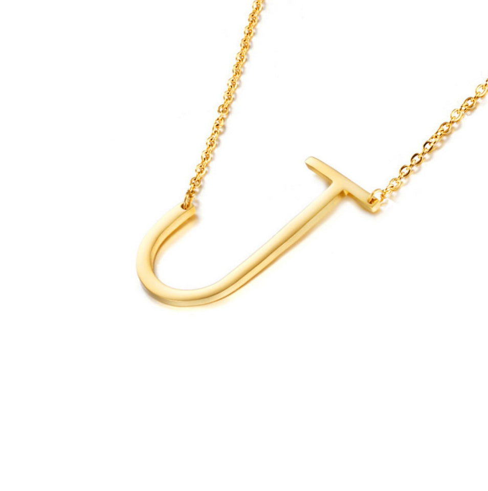 Goldtone Monogram Necklace