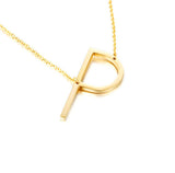 Goldtone Monogram Necklace