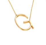 Goldtone Monogram Necklace