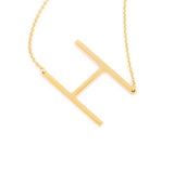 Goldtone Monogram Necklace