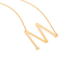 Goldtone Monogram Necklace
