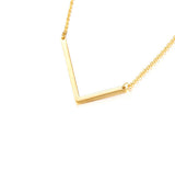 Goldtone Monogram Necklace