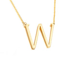 Goldtone Monogram Necklace