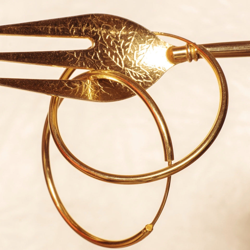 Felicity Thin Vermeil Hoops