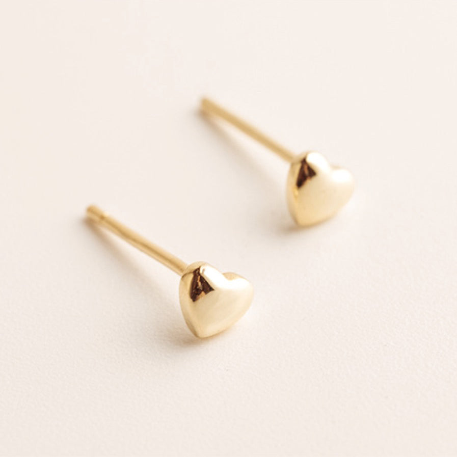 Mini Heart Stud Earrings