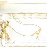 Goldtone Monogram Necklace