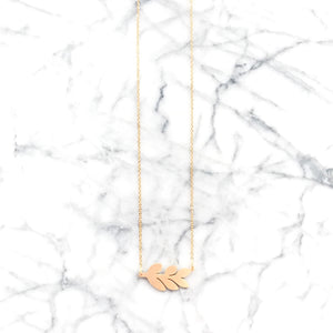 Morning Glory Leaf Necklace