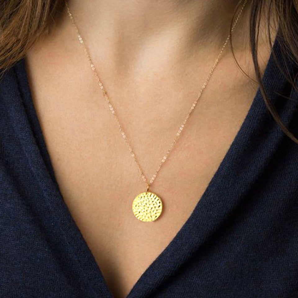 Poppy Reversible Disc Necklace