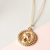 Reine Vintage Coin Vermeil Necklace