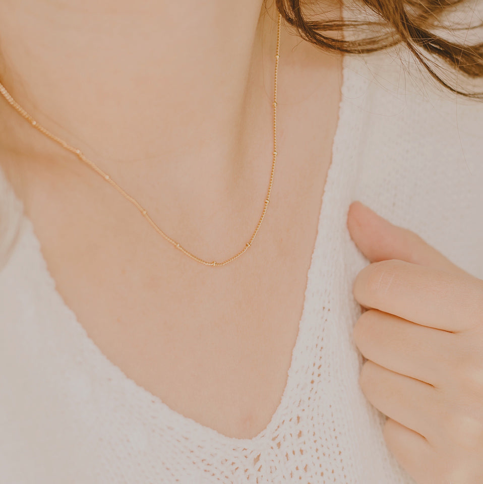 Gold Satellite Necklace