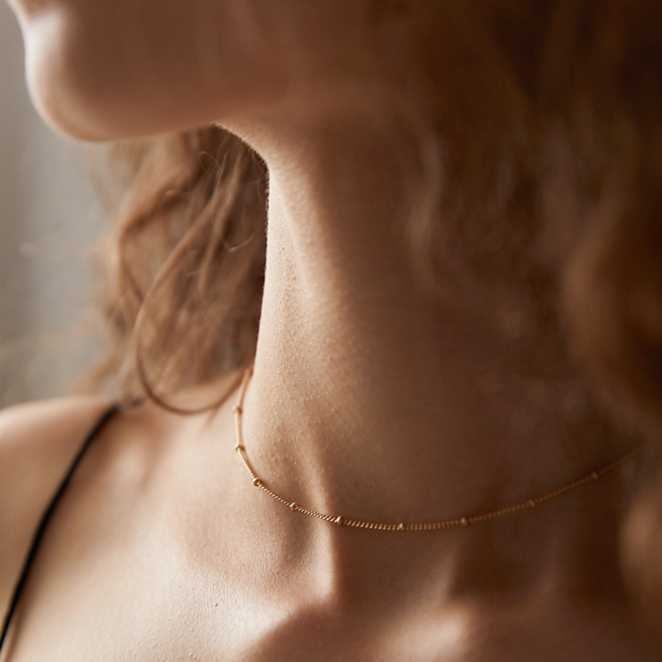 Gold Satellite Necklace