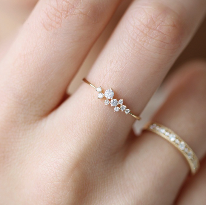 Cassiopeia CZ Ring