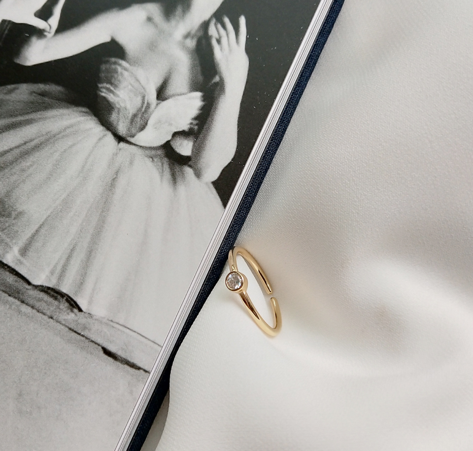 Jolie Vermeil Adjustable Ring