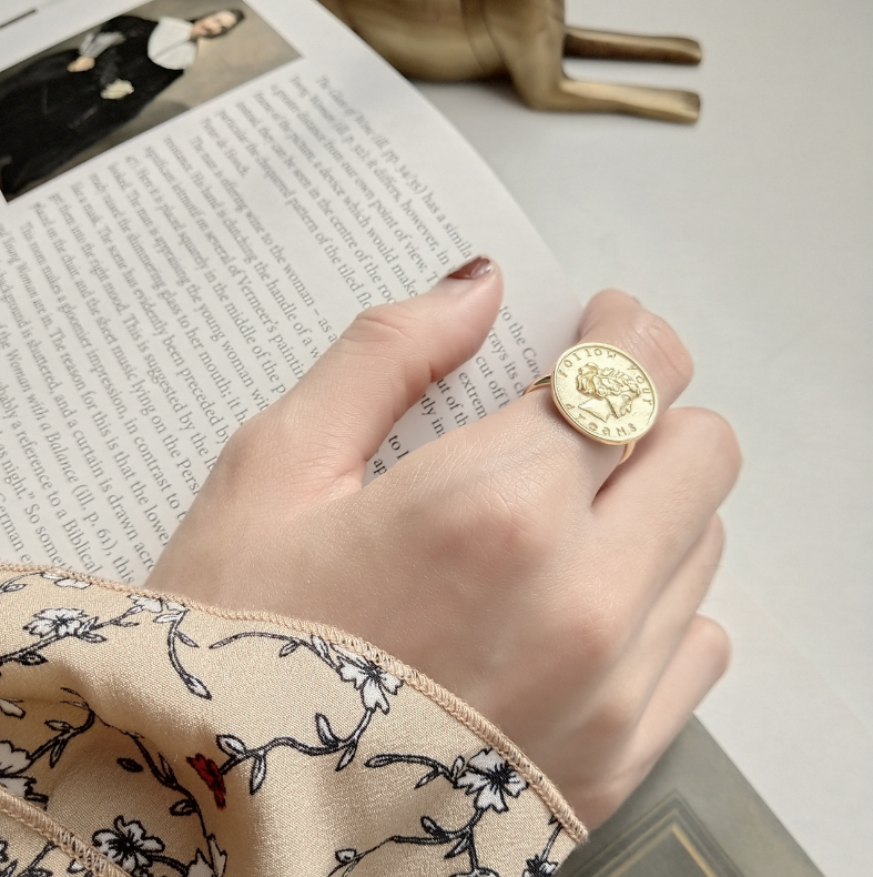 Jeune - Follow Your Dreams Vermeil Coin Ring