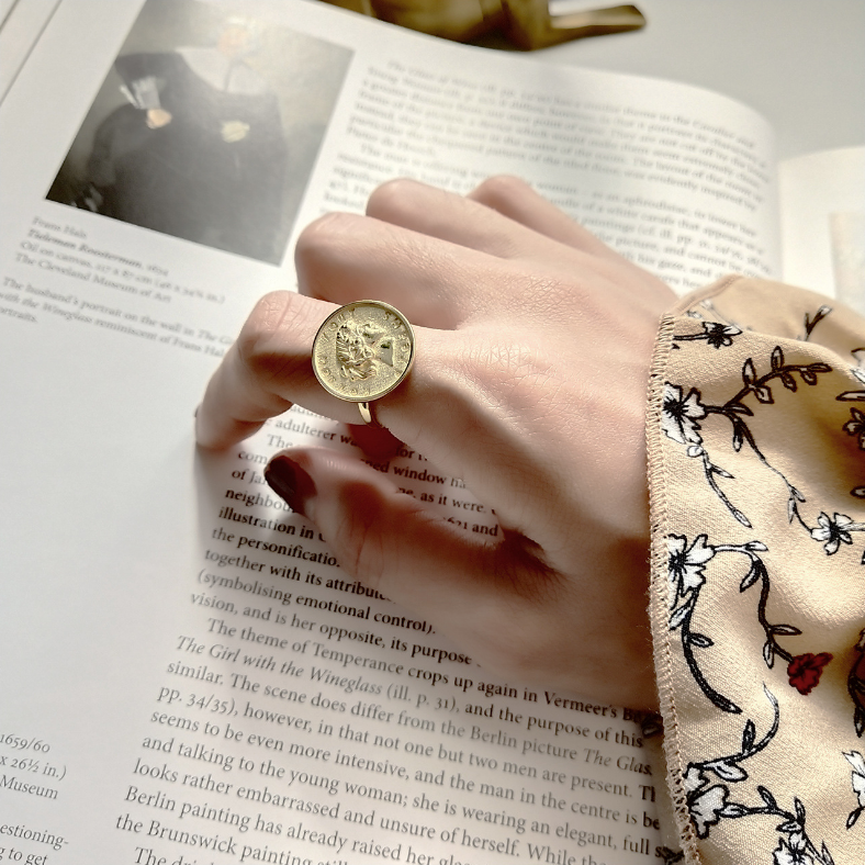 Jeune - Follow Your Dreams Vermeil Coin Ring