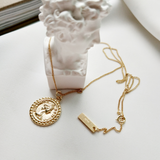 Reine Vintage Coin Vermeil Necklace