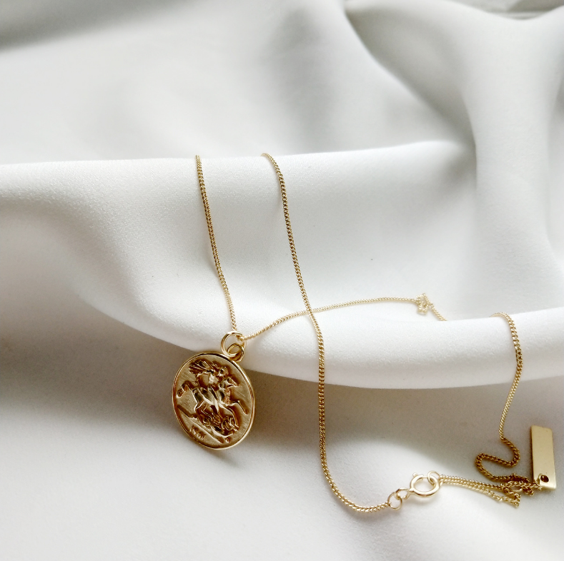 Reine Vintage Coin Vermeil Necklace