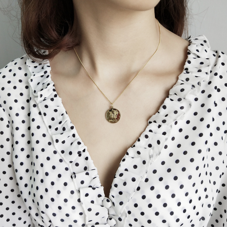 Liberty Dime Vermeil Necklace