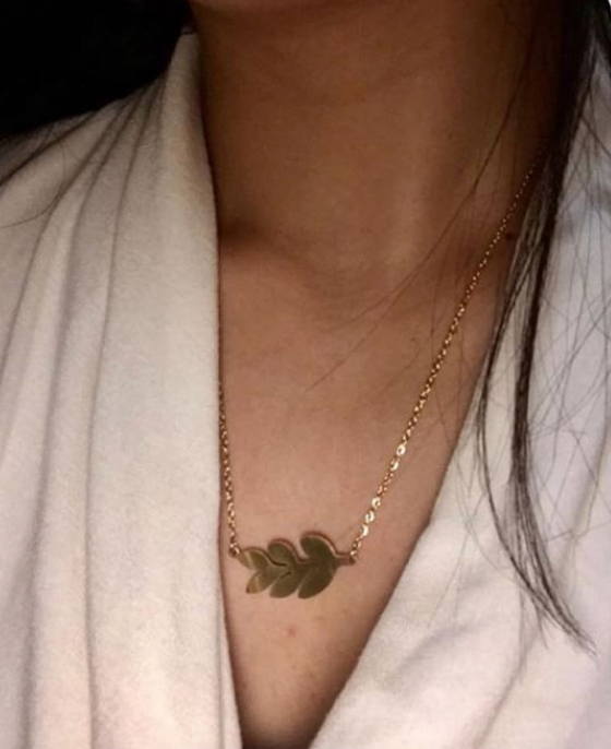 Morning Glory Leaf Necklace